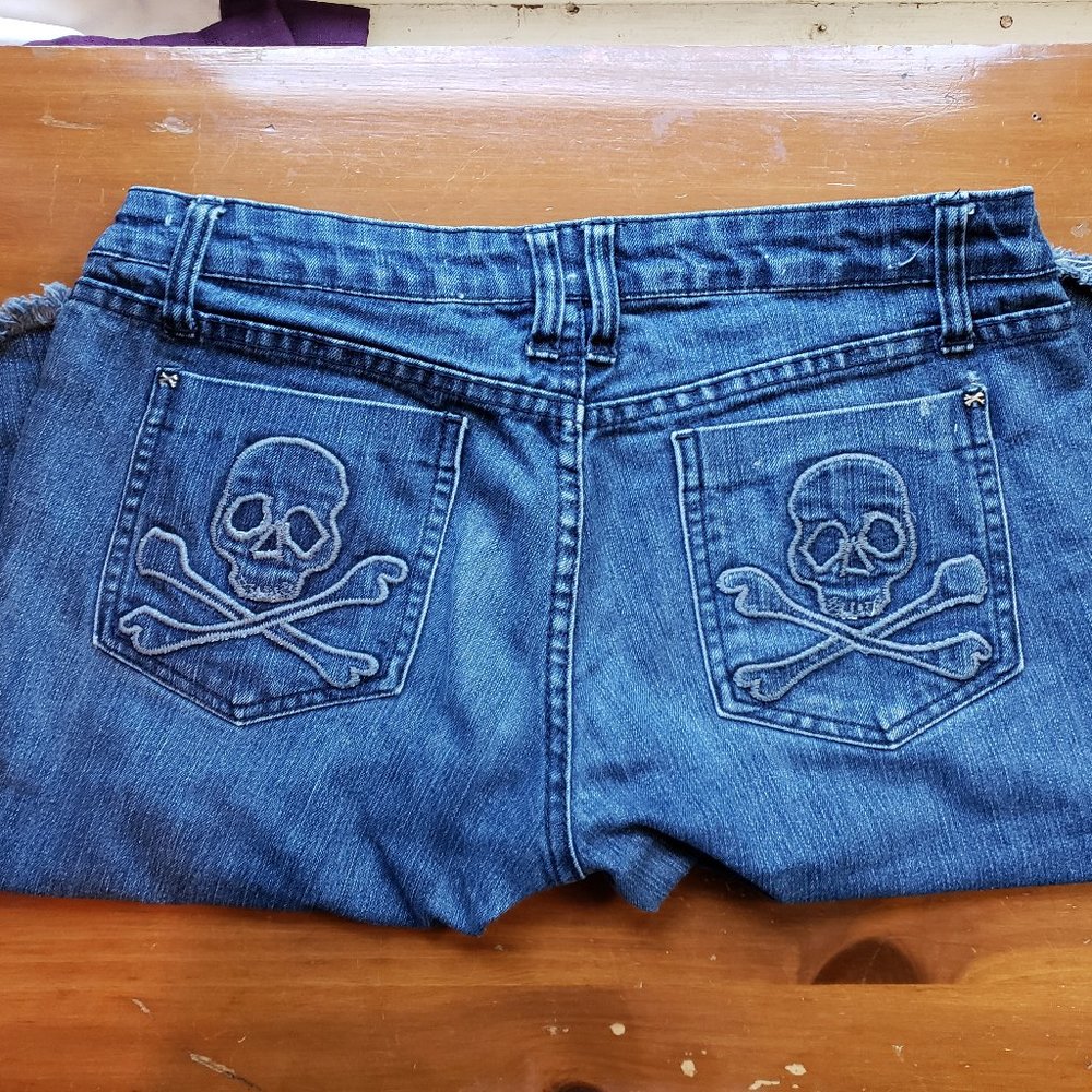 Royal Bones Cutoff Skinny Jeans